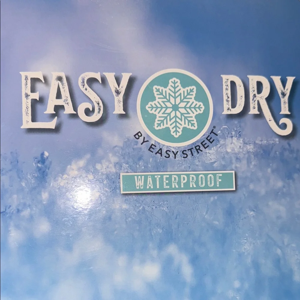 Easy Street Cuddle Easy Dry Waterproof Boots Grey/Taupe‎ Size 10 NIB